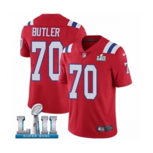 Youth Nike New England Patriots #70 Adam Butler Red Alternate Vapor Untouchable Limited Player Super Bowl LII NFL Jersey