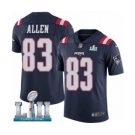 Youth Nike New England Patriots #83 Dwayne Allen Limited Navy Blue Rush Vapor Untouchable Super Bowl LII NFL Jersey