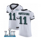 Men's Nike Philadelphia Eagles #11 Carson Wentz Elite White Wentzylvania Super Bowl LII NFL Jersey