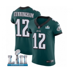 Men's Nike Philadelphia Eagles #12 Randall Cunningham Midnight Green Team Color Vapor Untouchable Elite Player Super Bowl LII NFL Jersey