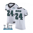 Men's Nike Philadelphia Eagles #24 Corey Graham White Vapor Untouchable Elite Player Super Bowl LII NFL Jersey