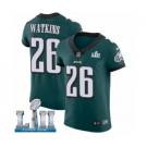 Men's Nike Philadelphia Eagles #26 Jaylen Watkins Midnight Green Team Color Vapor Untouchable Elite Player Super Bowl LII NFL Jersey