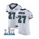 Men's Nike Philadelphia Eagles #27 Malcolm Jenkins White Vapor Untouchable Elite Player Super Bowl LII NFL Jersey
