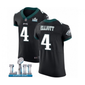 Men's Nike Philadelphia Eagles #4 Jake Elliott Black Vapor Untouchable Elite Player Super Bowl LII NFL Jersey
