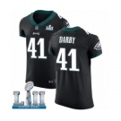 Men's Nike Philadelphia Eagles #41 Ronald Darby Black Vapor Untouchable Elite Player Super Bowl LII NFL Jersey