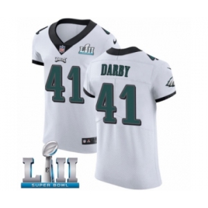 Men's Nike Philadelphia Eagles #41 Ronald Darby White Vapor Untouchable Elite Player Super Bowl LII NFL Jersey