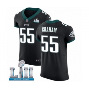 Men's Nike Philadelphia Eagles #55 Brandon Graham Black Vapor Untouchable Elite Player Super Bowl LII NFL Jersey
