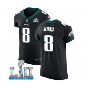 Men's Nike Philadelphia Eagles #8 Donnie Jones Black Vapor Untouchable Elite Player Super Bowl LII NFL Jersey