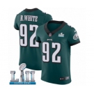 Men's Nike Philadelphia Eagles #92 Reggie White Midnight Green Team Color Vapor Untouchable Elite Player Super Bowl LII NFL Jersey