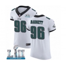 Men's Nike Philadelphia Eagles #96 Derek Barnett White Vapor Untouchable Elite Player Super Bowl LII NFL Jersey