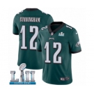 Men's Nike Philadelphia Eagles #12 Randall Cunningham Midnight Green Team Color Vapor Untouchable Limited Player Super Bowl LII NFL Jersey