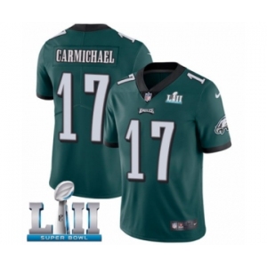 Men's Nike Philadelphia Eagles #17 Harold Carmichael Midnight Green Team Color Vapor Untouchable Limited Player Super Bowl LII NFL Jersey
