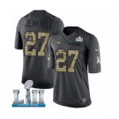 Men's Nike Philadelphia Eagles #27 Malcolm Jenkins Limited Black 2016 Salute to Service Super Bowl LII NFL Jersey