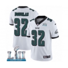 Men's Nike Philadelphia Eagles #32 Rasul Douglas White Vapor Untouchable Limited Player Super Bowl LII NFL Jerse