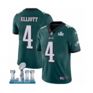 Men's Nike Philadelphia Eagles #4 Jake Elliott Midnight Green Team Color Vapor Untouchable Limited Player Super Bowl LII NFL Jersey