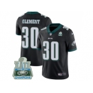 Nike Philadelphia Eagles #30 Corey Clement Black Alternate Super Bowl LII Champions Men Stitched NFL Vapor Untouchable Limited Jersey