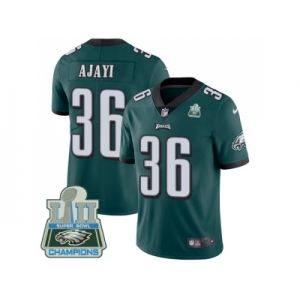 Nike Philadelphia Eagles #36 Jay Ajayi Midnight Green Team Color Super Bowl LII Champions Men Stitched NFL Vapor Untouchable Limited Jersey