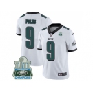 Nike Philadelphia Eagles #9 Nick Foles White Super Bowl LII Champions Men Stitched NFL Vapor Untouchable Limited Jersey
