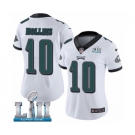 Women's Nike Philadelphia Eagles #10 Mack Hollins White Vapor Untouchable Limited Player Super Bowl LII NFL Jersey