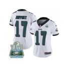 Womens Nike Philadelphia Eagles #17 Alshon Jeffery White Super Bowl LII Champions Stitched NFL Vapor Untouchable Limited Jersey
