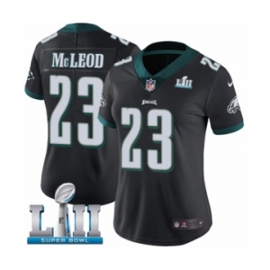 Women's Nike Philadelphia Eagles #23 Rodney McLeod Black Alternate Vapor Untouchable Limited Player Super Bowl LII NFL Jersey