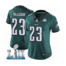 Women's Nike Philadelphia Eagles #23 Rodney McLeod Midnight Green Team Color Vapor Untouchable Limited Player Super Bowl LII NFL Jersey