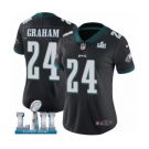 Women's Nike Philadelphia Eagles #24 Corey Graham Black Alternate Vapor Untouchable Limited Player Super Bowl LII NFL Jersey