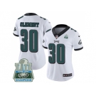 Womens Nike Philadelphia Eagles #30 Corey Clement White Super Bowl LII Champions Stitched NFL Vapor Untouchable Limited Jersey