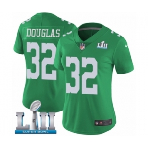 Women's Nike Philadelphia Eagles #32 Rasul Douglas Limited Green Rush Vapor Untouchable Super Bowl LII NFL Jersey