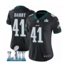 Women's Nike Philadelphia Eagles #41 Ronald Darby Black Alternate Vapor Untouchable Limited Player Super Bowl LII NFL Jersey