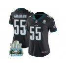 Womens Nike Philadelphia Eagles #55 Brandon Graham Black Alternate Super Bowl LII Champions Stitched NFL Vapor Untouchable Limited Jersey