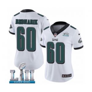 Women's Nike Philadelphia Eagles #60 Chuck Bednarik White Vapor Untouchable Limited Player Super Bowl LII NFL Jersey