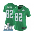 Women's Nike Philadelphia Eagles #82 Torrey Smith Limited Green Rush Vapor Untouchable Super Bowl LII NFL Jersey