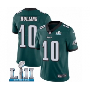 Youth Nike Philadelphia Eagles #10 Mack Hollins Midnight Green Team Color Vapor Untouchable Limited Player Super Bowl LII NFL Jersey