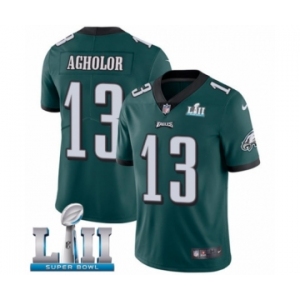 Youth Nike Philadelphia Eagles #13 Nelson Agholor Midnight Green Team Color Vapor Untouchable Limited Player Super Bowl LII NFL Jersey
