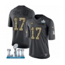 Youth Nike Philadelphia Eagles #17 Harold Carmichael Limited Black 2016 Salute to Service Super Bowl LII NFL Jersey