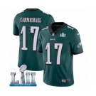 Youth Nike Philadelphia Eagles #17 Harold Carmichael Midnight Green Team Color Vapor Untouchable Limited Player Super Bowl LII NFL Jersey