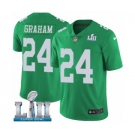 Youth Nike Philadelphia Eagles #24 Corey Graham Limited Green Rush Vapor Untouchable Super Bowl LII NFL Jersey