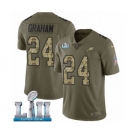 Youth Nike Philadelphia Eagles #24 Corey Graham Limited Olive Camo 2017 Salute to Service Super Bowl LII NFL Jersey