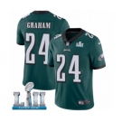 Youth Nike Philadelphia Eagles #24 Corey Graham Midnight Green Team Color Vapor Untouchable Limited Player Super Bowl LII NFL Jersey