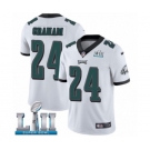 Youth Nike Philadelphia Eagles #24 Corey Graham White Vapor Untouchable Limited Player Super Bowl LII NFL Jersey