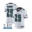 Youth Nike Philadelphia Eagles #29 LeGarrette Blount White Vapor Untouchable Limited Player Super Bowl LII NFL Jersey