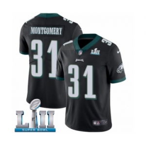Youth Nike Philadelphia Eagles #31 Wilbert Montgomery Black Alternate Vapor Untouchable Limited Player Super Bowl LII NFL Jersey