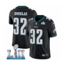 Youth Nike Philadelphia Eagles #32 Rasul Douglas Black Alternate Vapor Untouchable Limited Player Super Bowl LII NFL Jersey