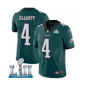 Youth Nike Philadelphia Eagles #4 Jake Elliott Midnight Green Team Color Vapor Untouchable Limited Player Super Bowl LII NFL Jersey