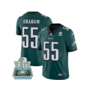 Youth Nike Philadelphia Eagles #55 Brandon Graham Midnight Green Team Color Super Bowl LII Champions Stitched NFL Vapor Untouchable Limited Jersey