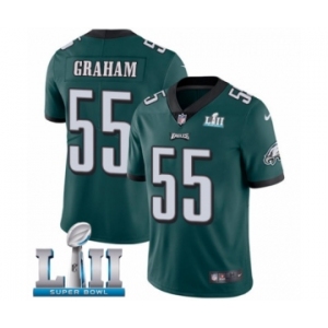 Youth Nike Philadelphia Eagles #55 Brandon Graham Midnight Green Team Color Vapor Untouchable Limited Player Super Bowl LII NFL Jersey