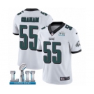 Youth Nike Philadelphia Eagles #55 Brandon Graham White Vapor Untouchable Limited Player Super Bowl LII NFL Jersey