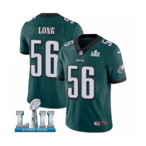 Youth Nike Philadelphia Eagles #56 Chris Long Midnight Green Team Color Vapor Untouchable Limited Player Super Bowl LII NFL Jersey
