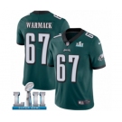 Youth Nike Philadelphia Eagles #67 Chance Warmack Midnight Green Team Color Vapor Untouchable Limited Player Super Bowl LII NFL Jersey